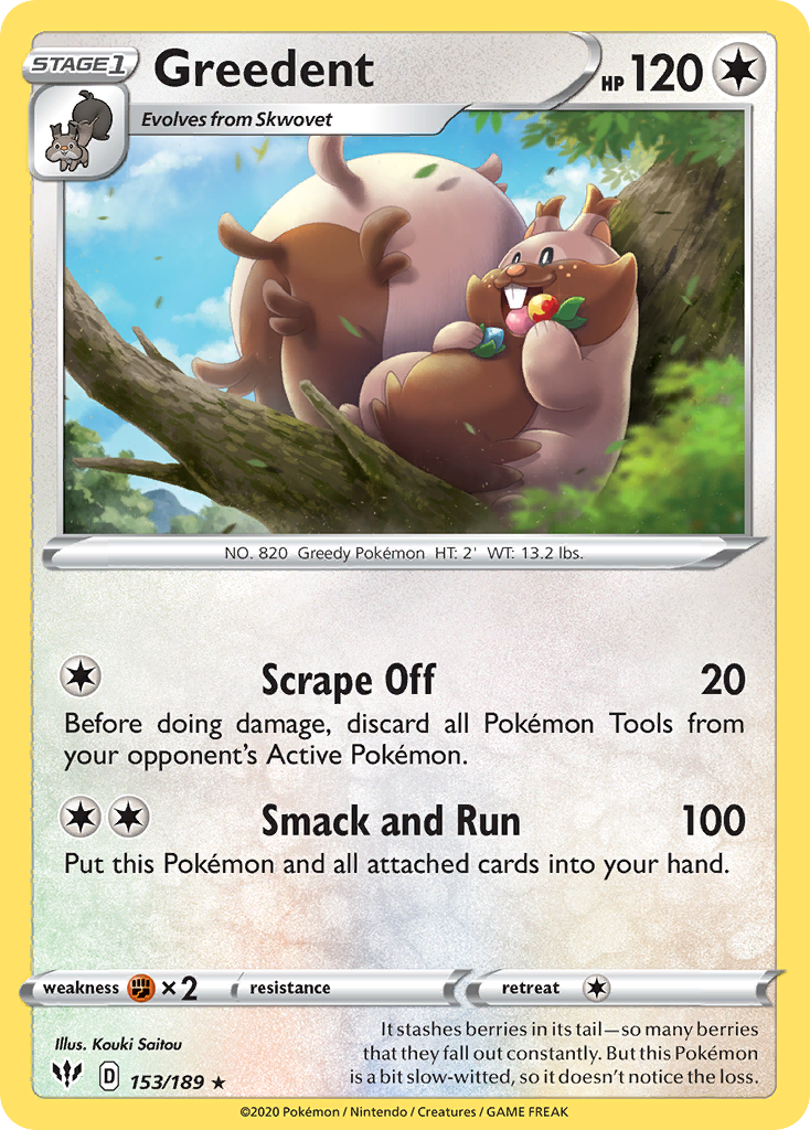 Greedent 153/201 Rare