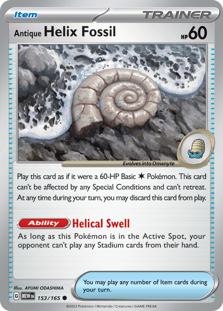 Antique Helix Fossil 153/207 Common