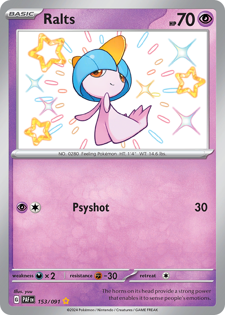 Ralts 153/245 Shiny Rare