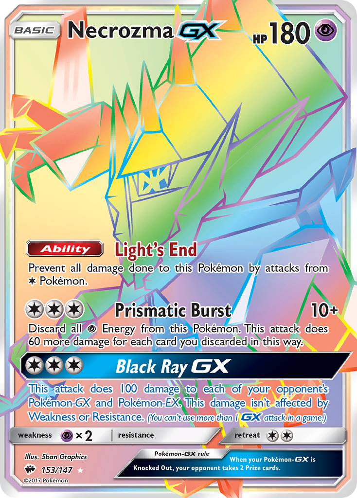 Necrozma-GX 153/177 Rare Rainbow