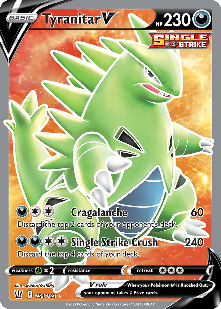 Tyranitar V 154/183 Rare Ultra