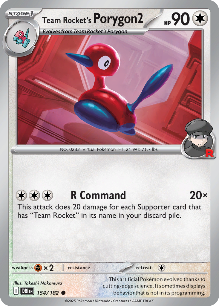 Team Rocket's Porygon2 154/244 Common