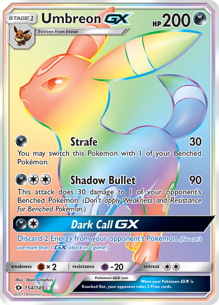 Umbreon-GX 154/173 Rare Rainbow
