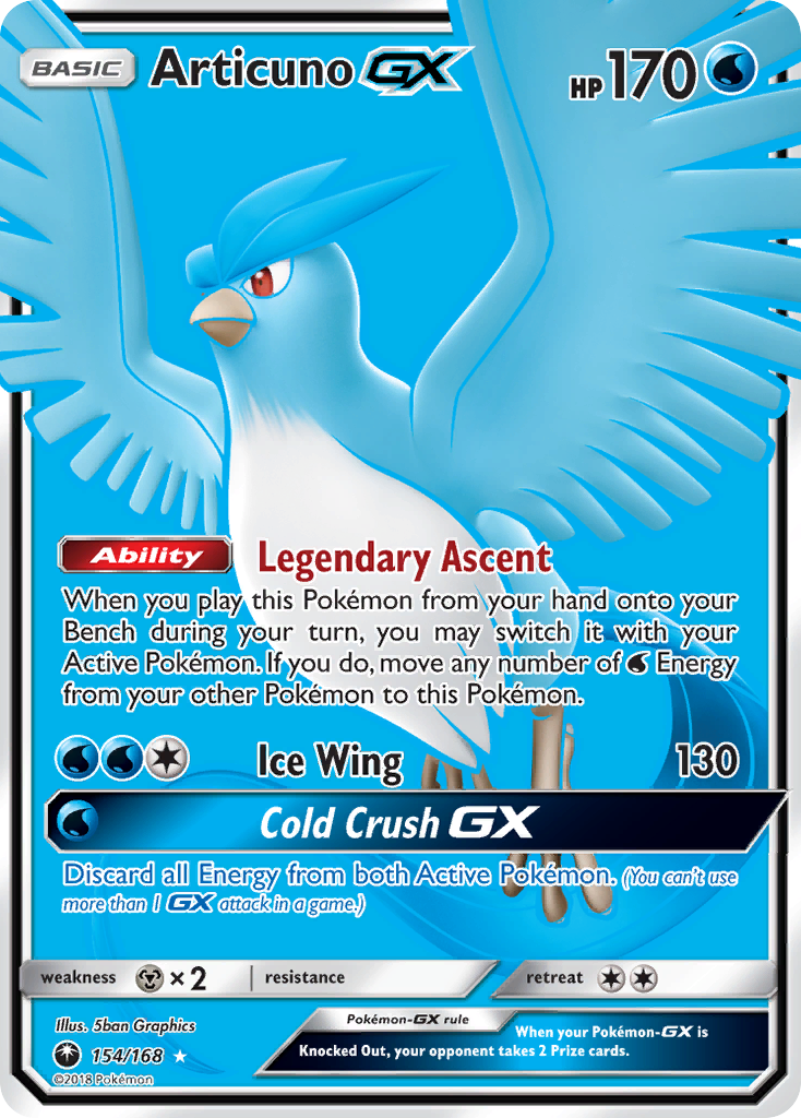 Articuno-GX 154/187 Rare Ultra