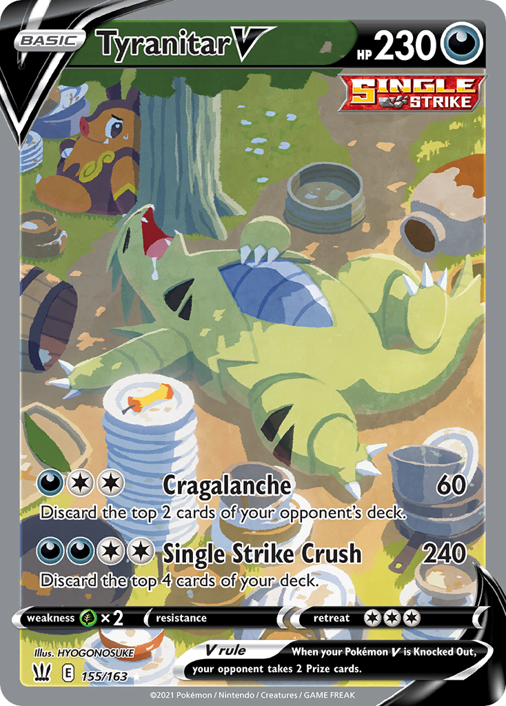 Tyranitar V 155/183 Rare Ultra