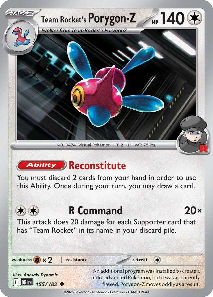 Team Rocket's Porygon-Z 155/244 Uncommon