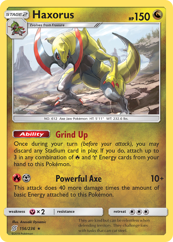 Haxorus 156/260 Rare Holo