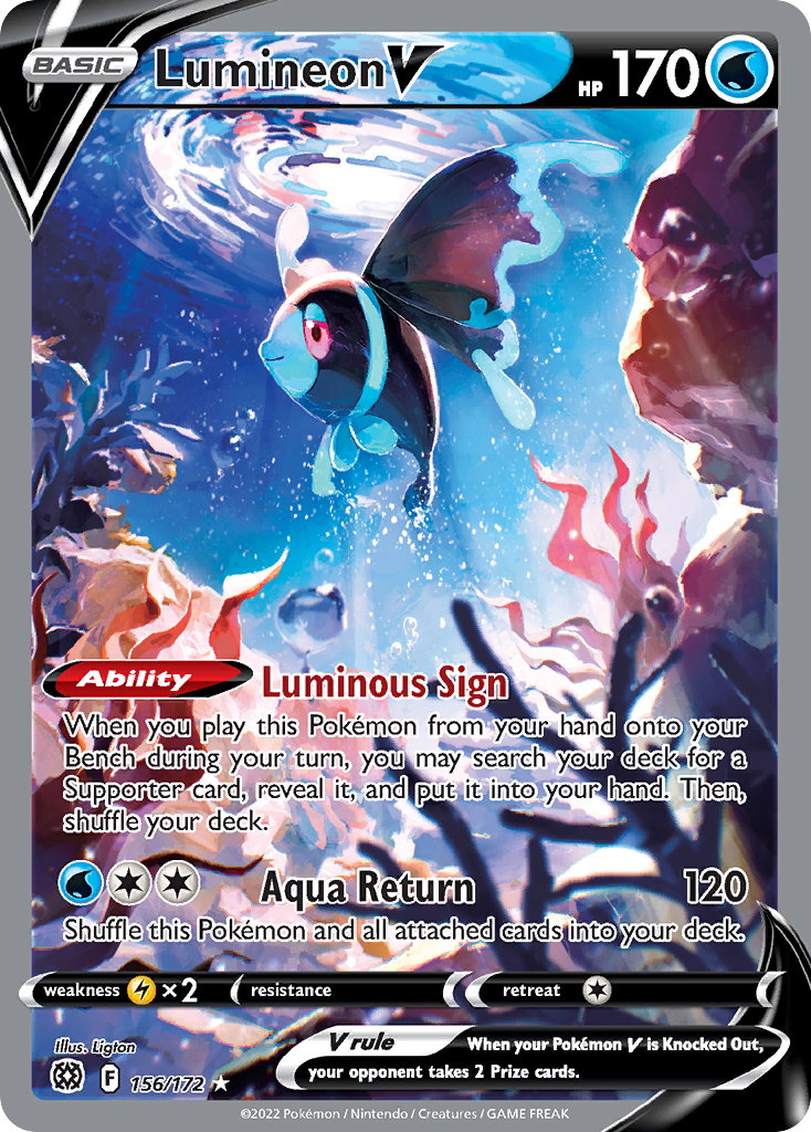 Lumineon V 156/186 Rare Ultra