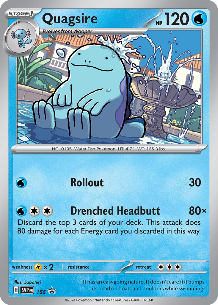 Quagsire 156/196 Promo