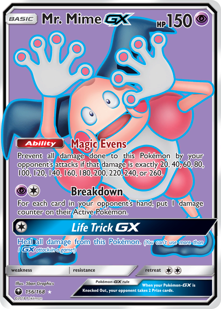 Mr. Mime-GX 156/187 Rare Ultra