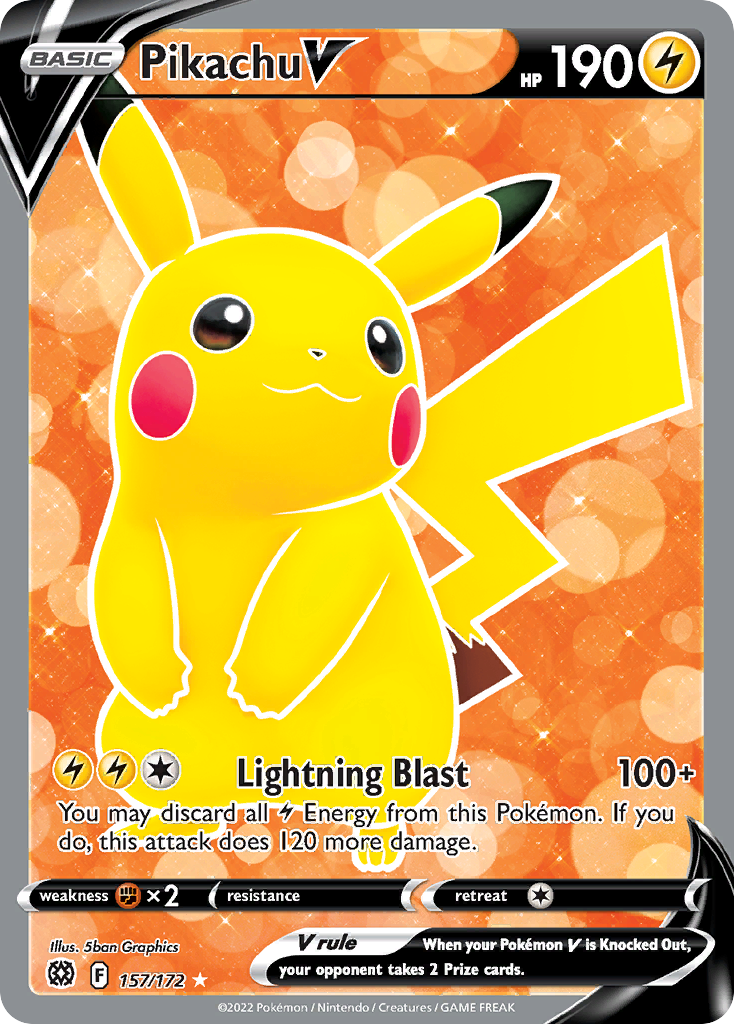 Pikachu V 157/186 Rare Ultra