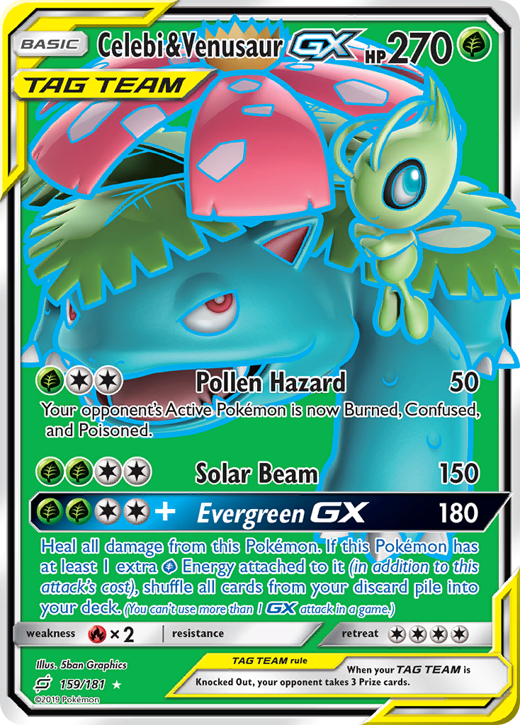 Celebi & Venusaur-GX 159/198 Rare Ultra