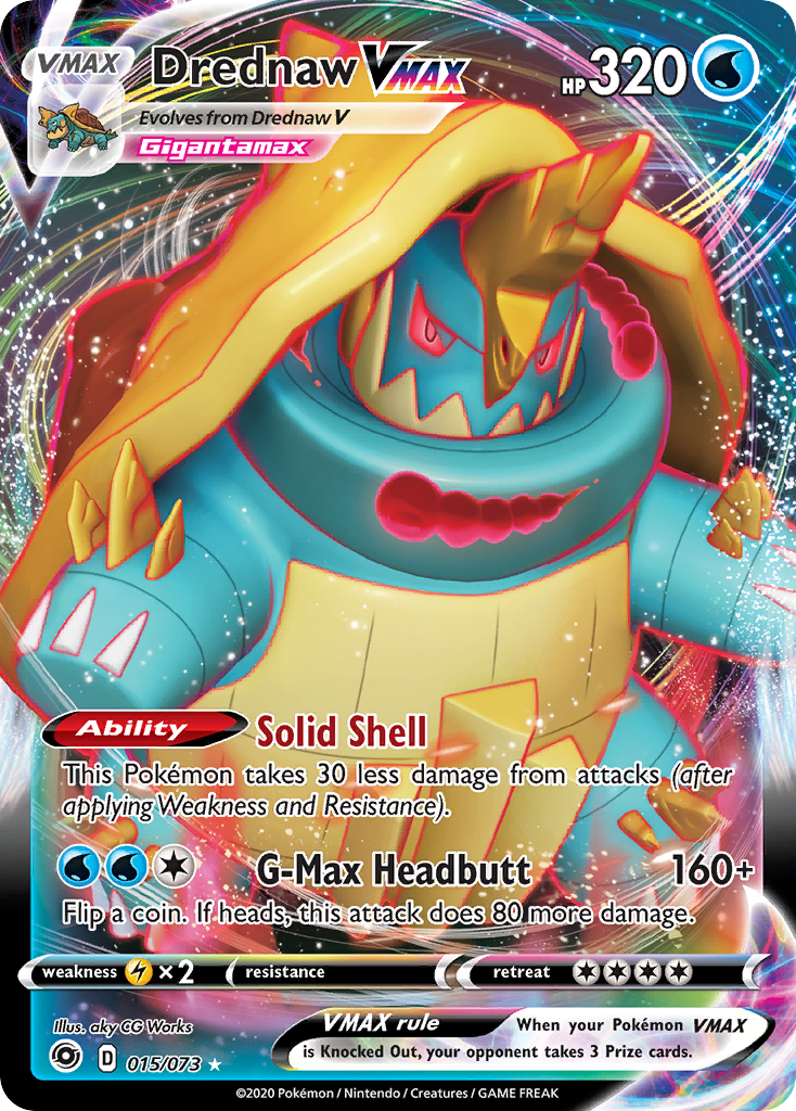 Drednaw VMAX 015/80 Rare Holo VMAX