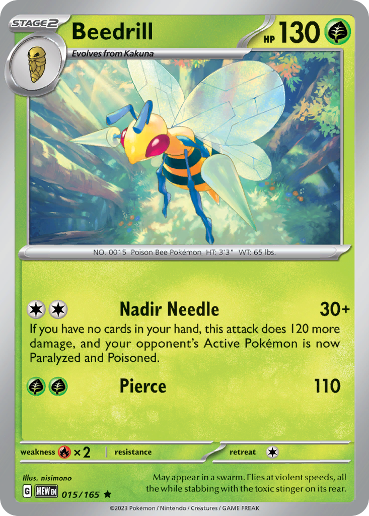 Beedrill 015/207 Rare
