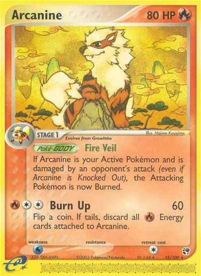 Arcanine 015/100 Rare
