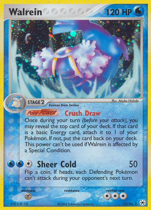 Walrein 015/102 Rare Holo
