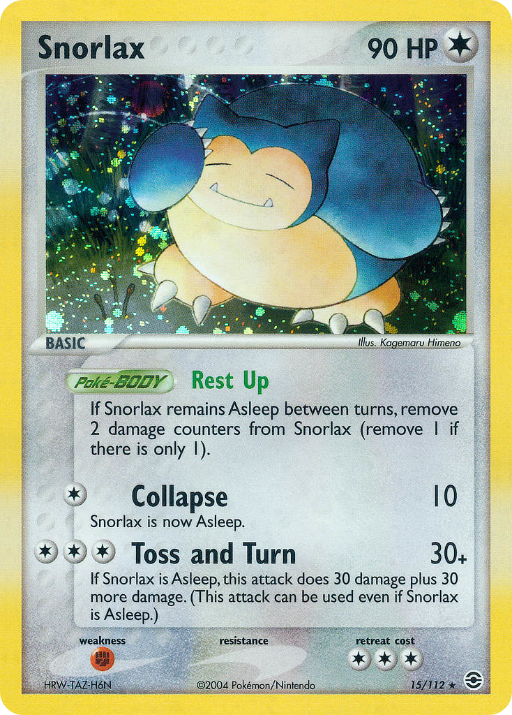 Snorlax 015/116 Rare Holo