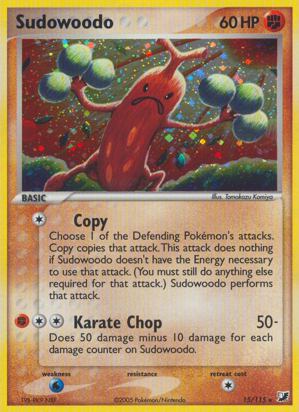 Sudowoodo 015/145 Rare Holo