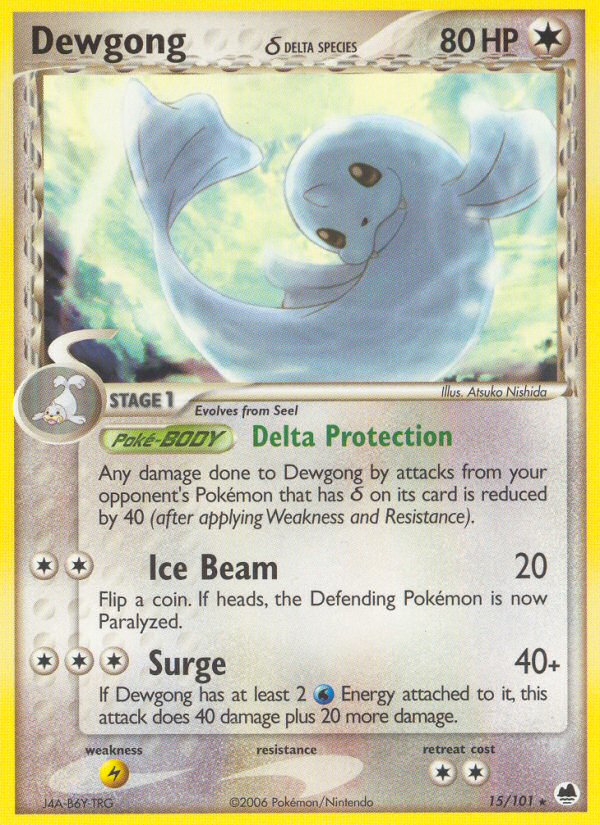 Dewgong δ 015/101 Rare
