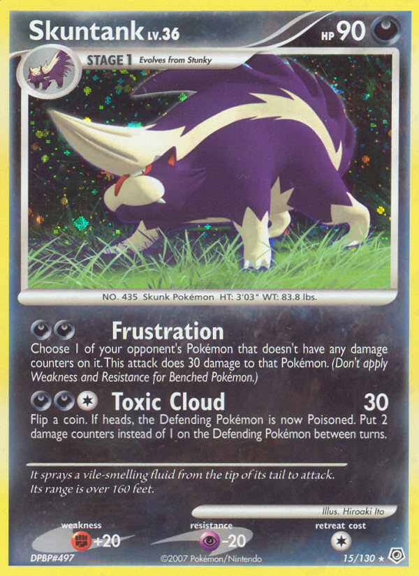 Skuntank 015/130 Rare Holo
