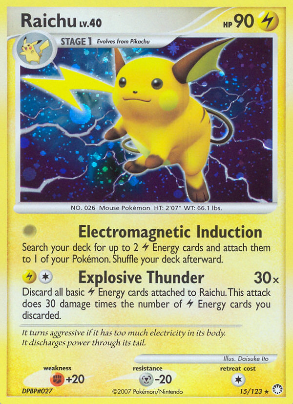 Raichu 015/124 Rare Holo