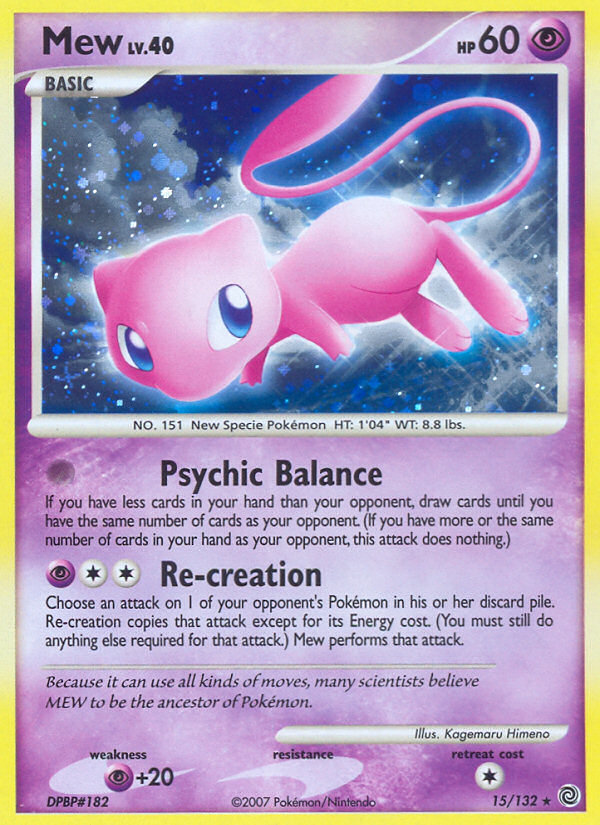 Mew 015/132 Rare Holo
