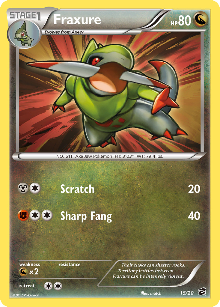 Fraxure 015/21 Rare Holo