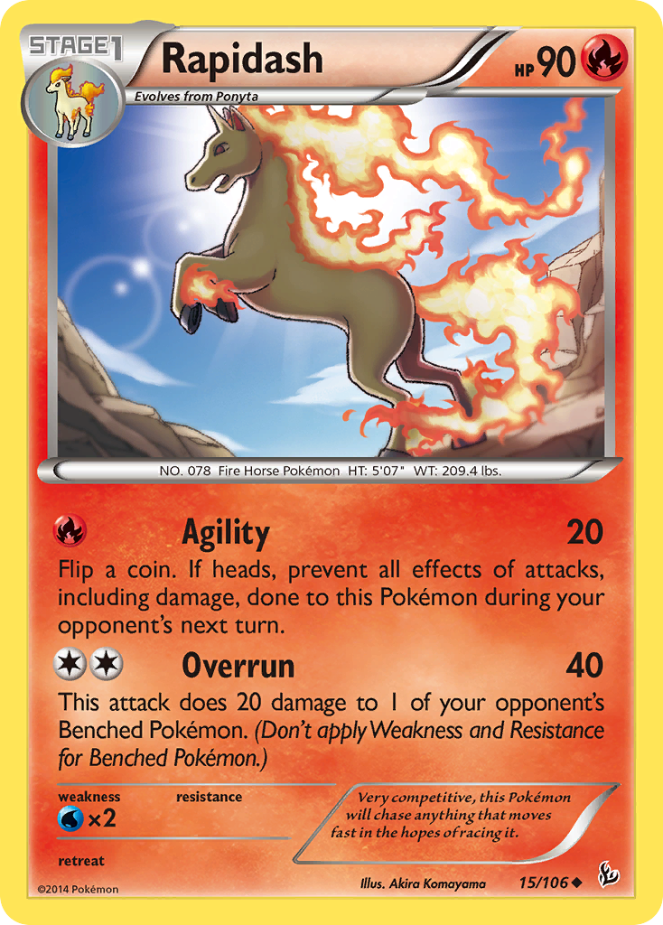 Rapidash 015/110 Uncommon