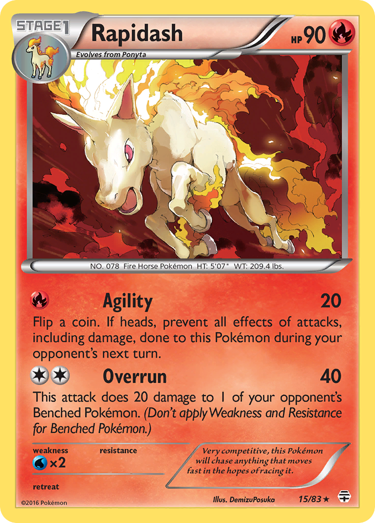 Rapidash 015/117 Rare