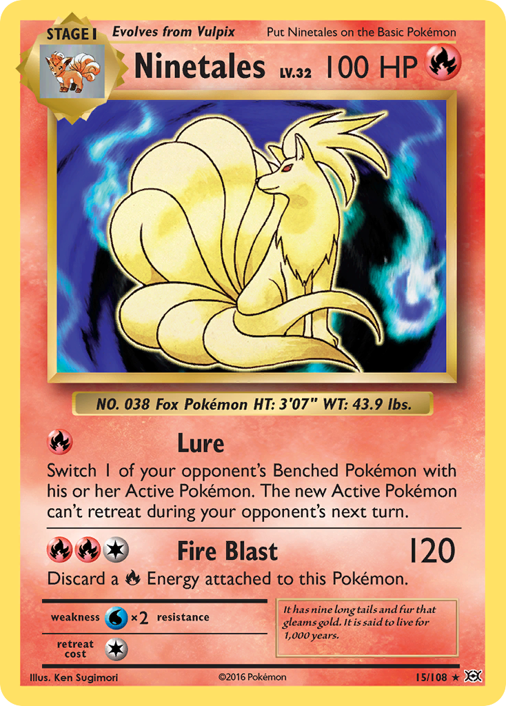 Ninetales 015/113 Rare Holo