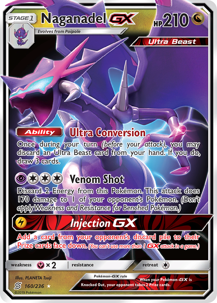 Naganadel-GX 160/260 Rare Holo GX