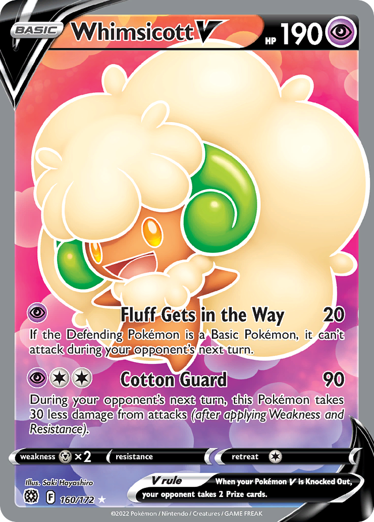 Whimsicott V 160/186 Rare Ultra