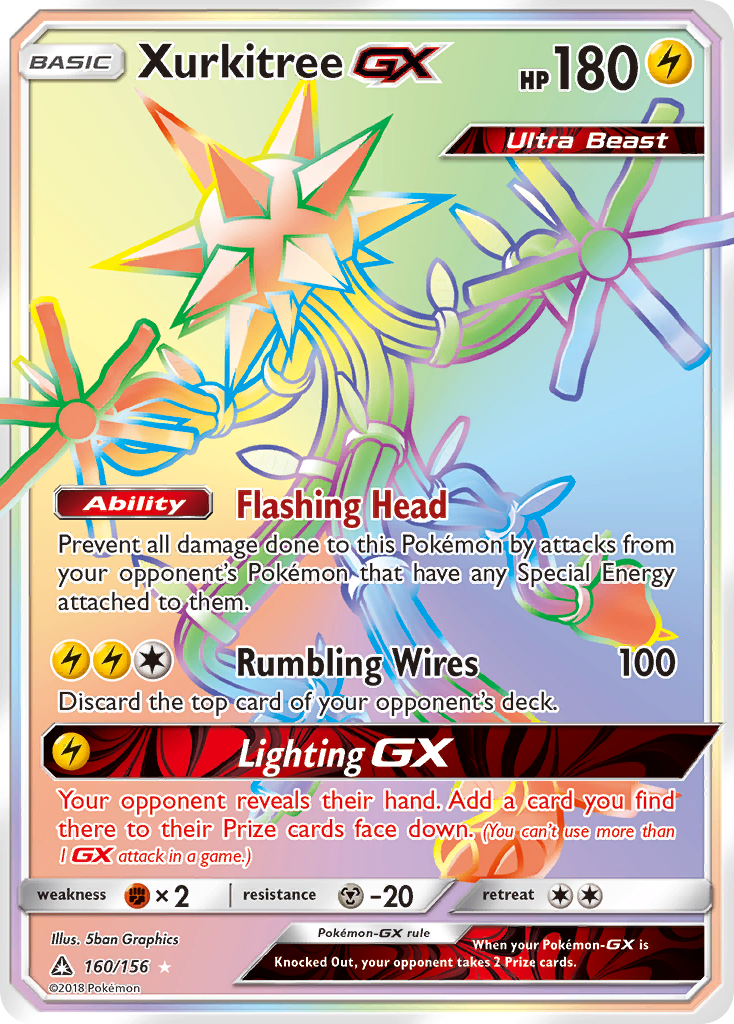 Xurkitree-GX 160/178 Rare Rainbow