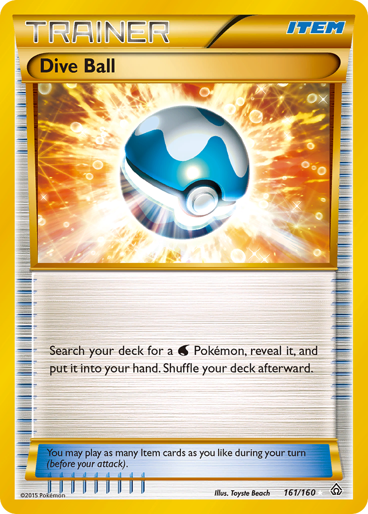 Dive Ball 161/164 Rare Secret