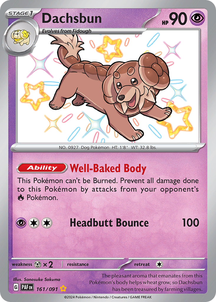 Dachsbun 161/245 Shiny Rare