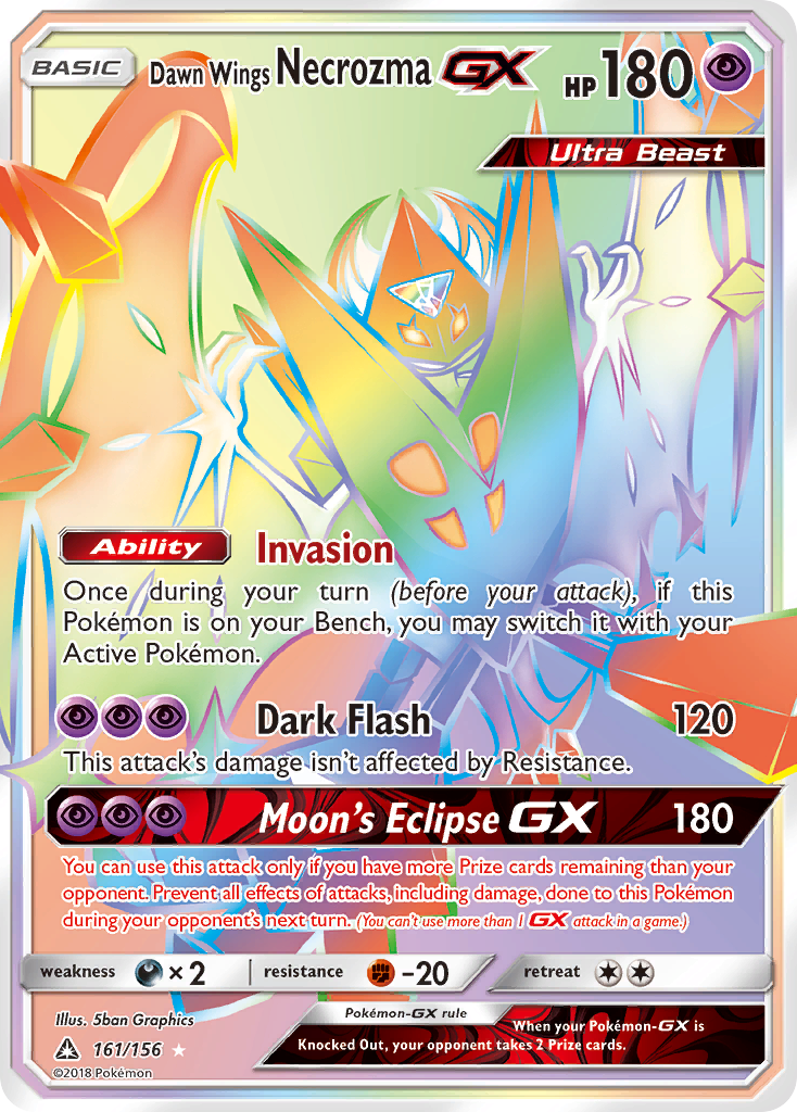 Dawn Wings Necrozma-GX 161/178 Rare Rainbow