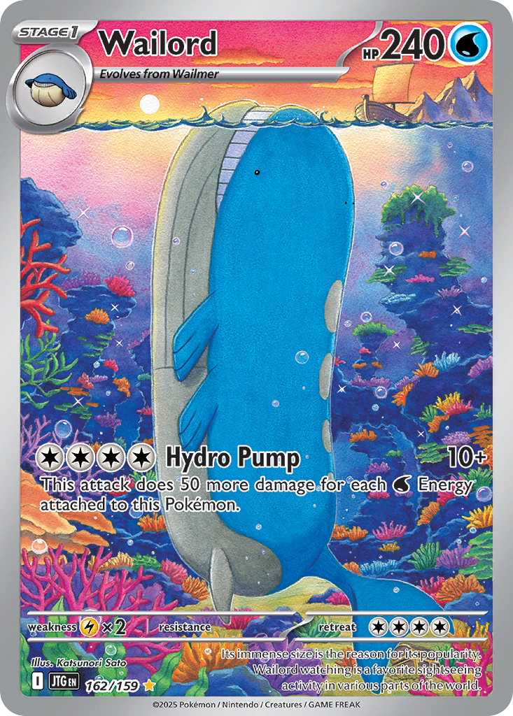 Wailord 162/190 Illustration Rare