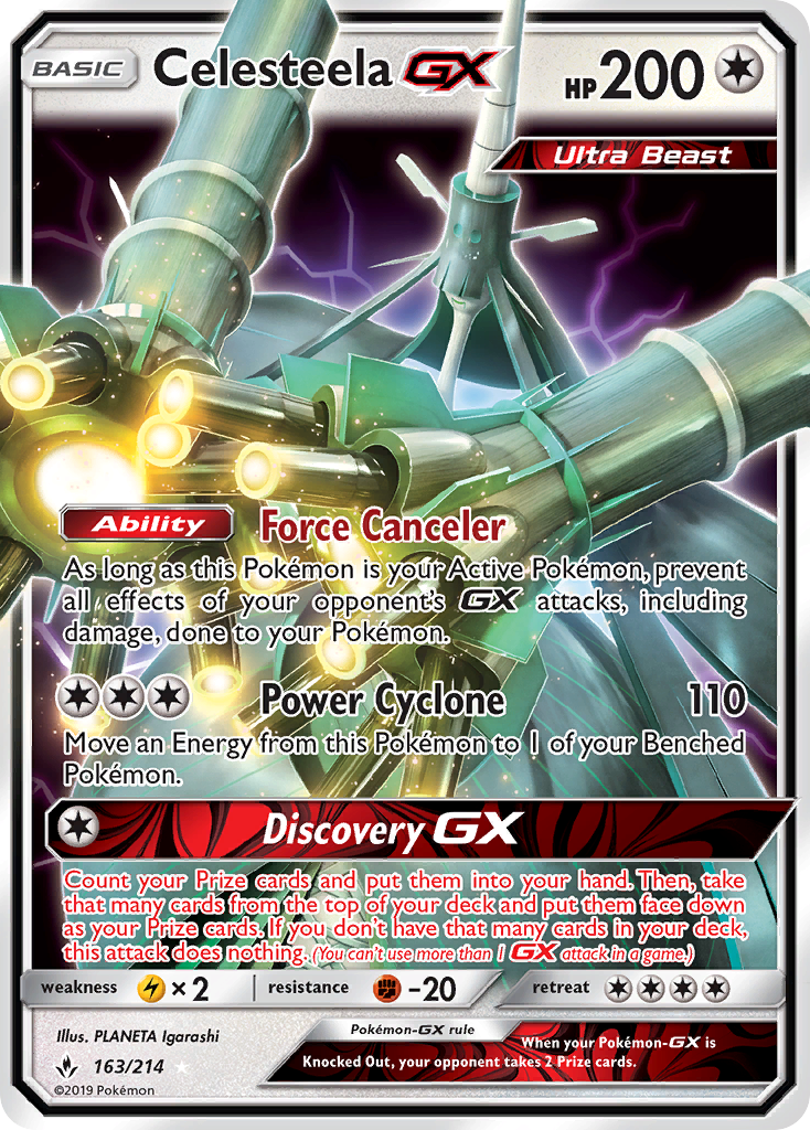 Celesteela-GX 163/234 Rare Holo GX