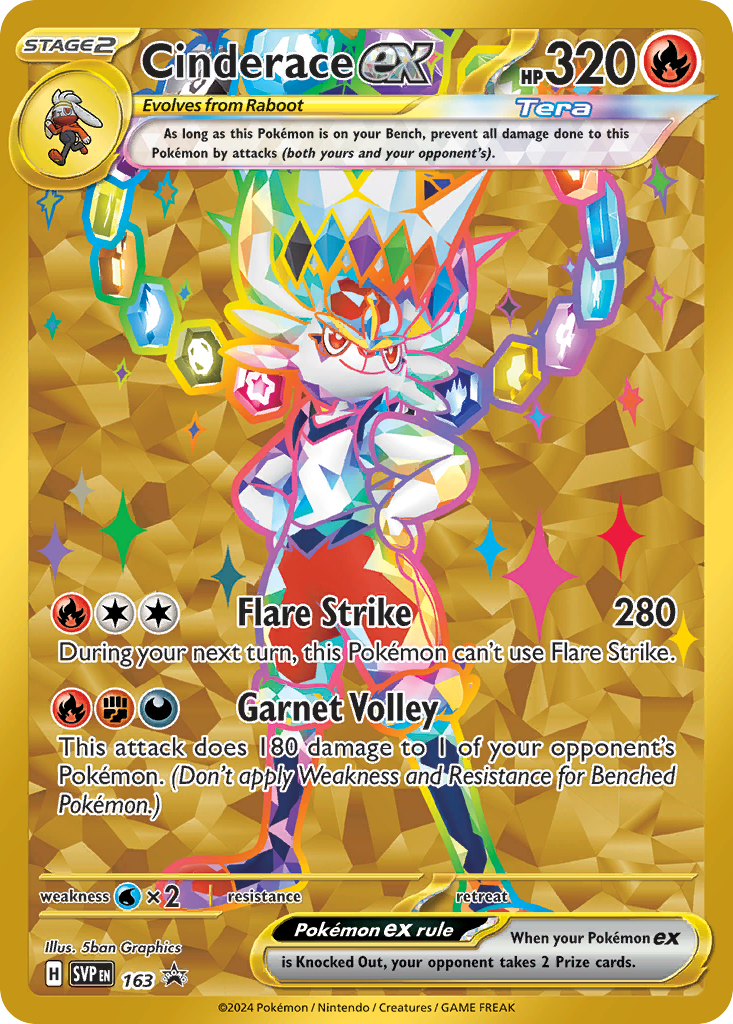 Cinderace ex 163/196 Promo