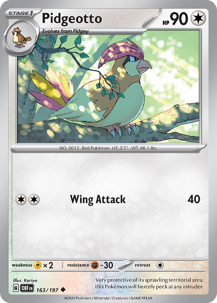 Pidgeotto 163/230 Uncommon