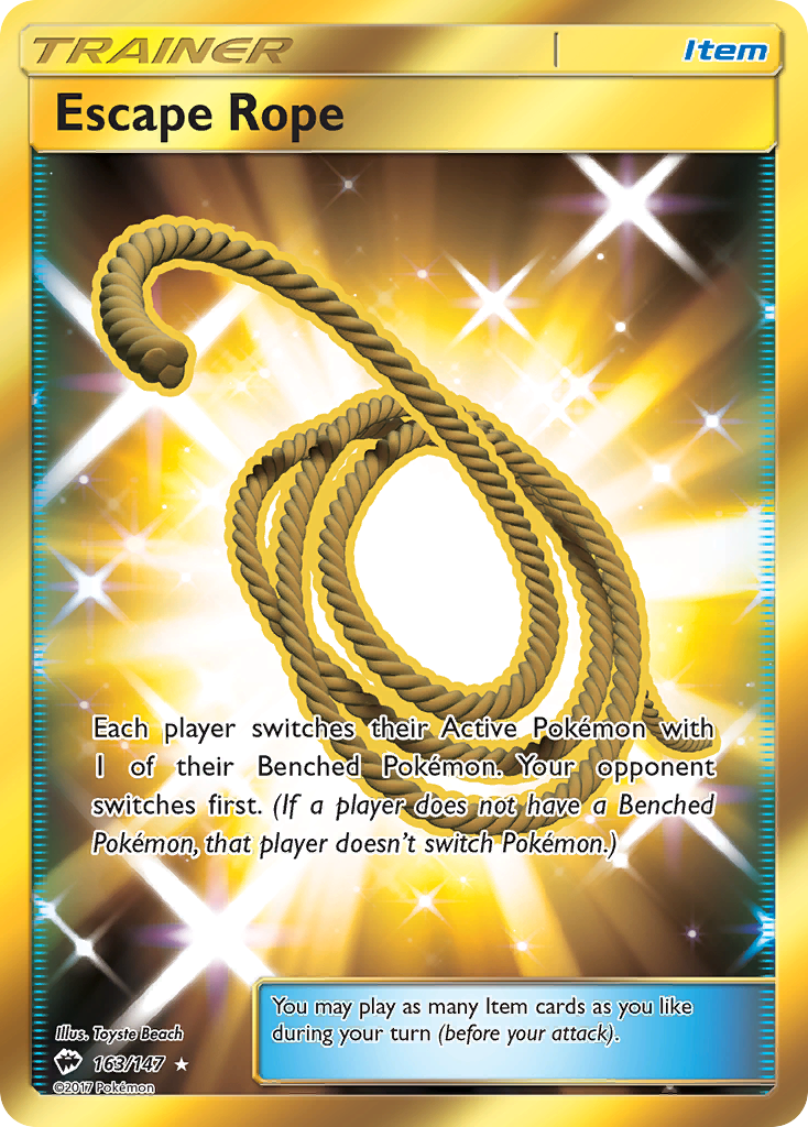Escape Rope 163/177 Rare Secret