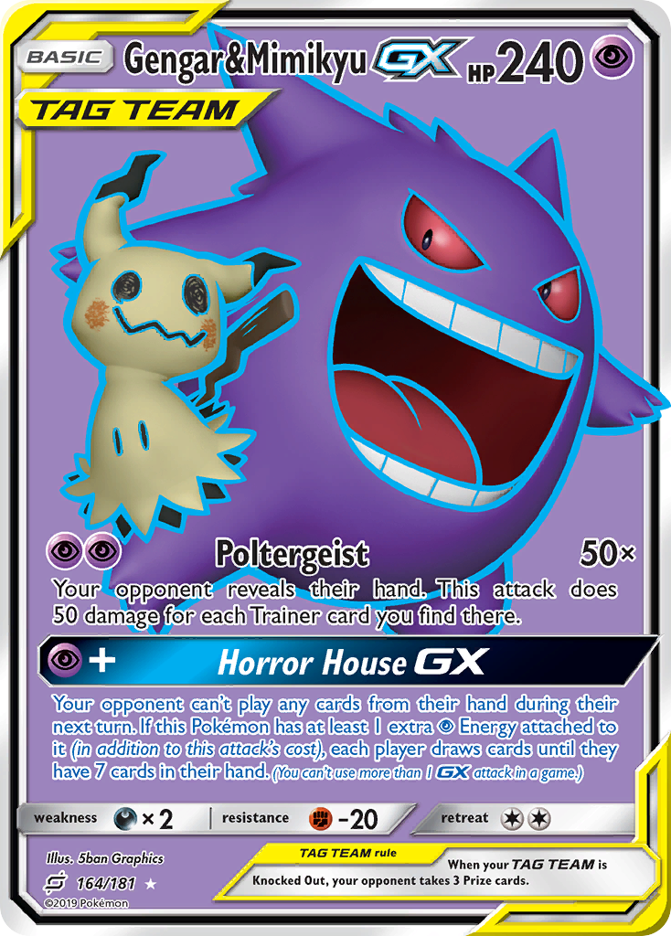 Gengar & Mimikyu-GX 164/198 Rare Ultra