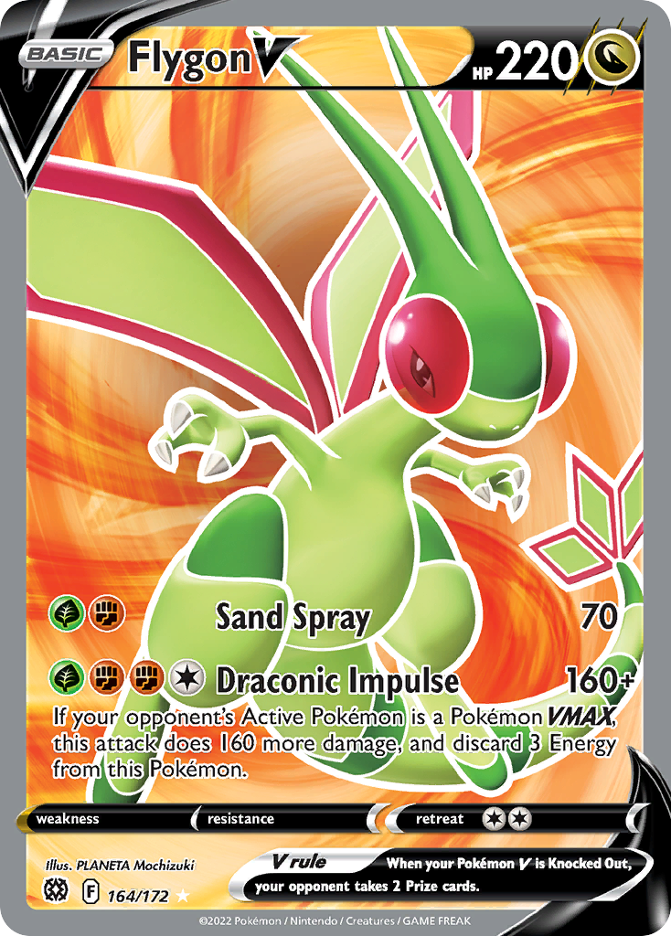 Flygon V 164/186 Rare Ultra