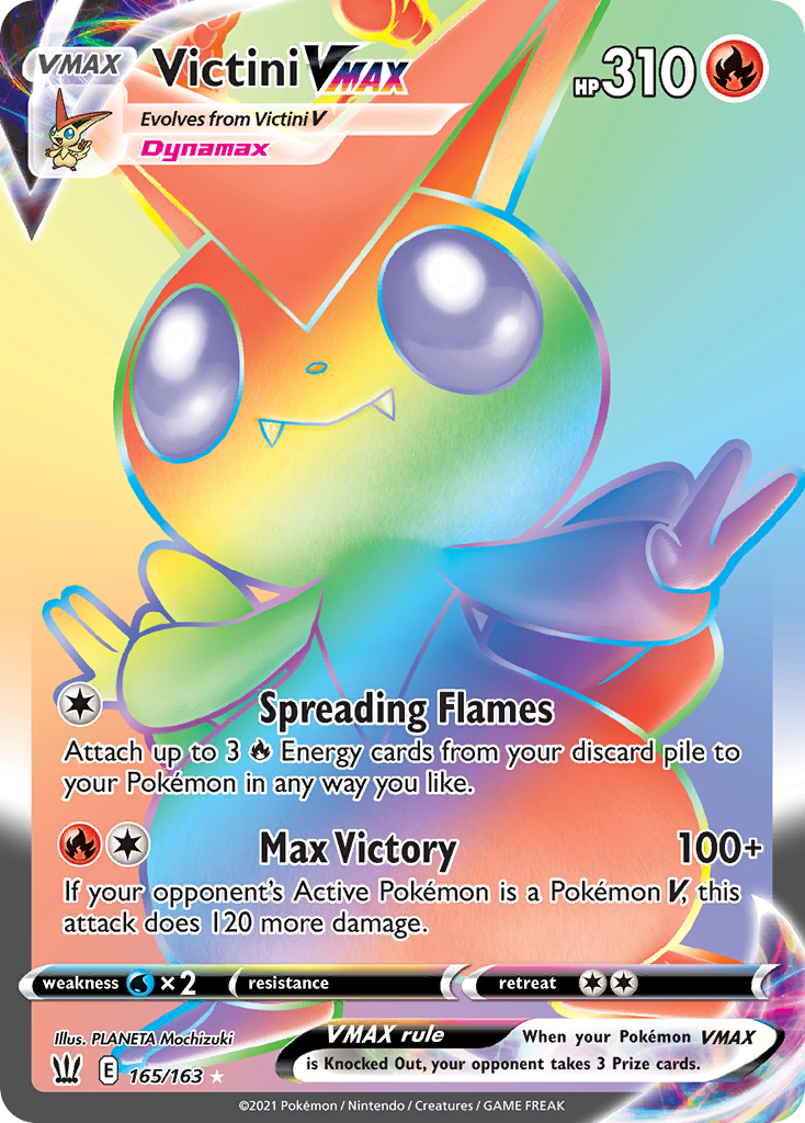 Victini VMAX 165/183 Rare Rainbow
