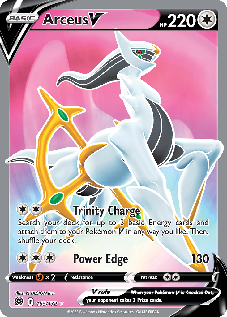 Arceus V 165/186 Rare Ultra