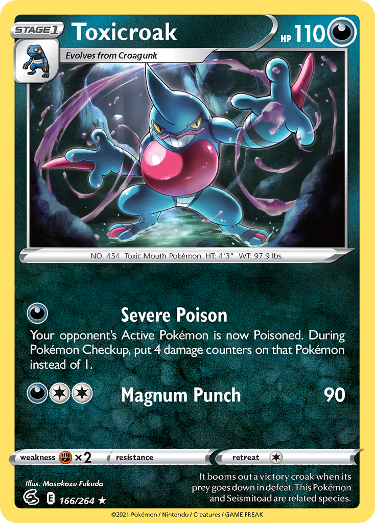Toxicroak 166/284 Rare