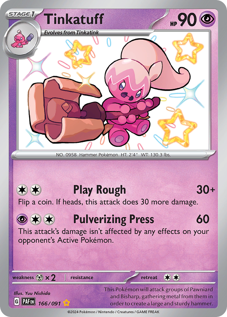 Tinkatuff 166/245 Shiny Rare