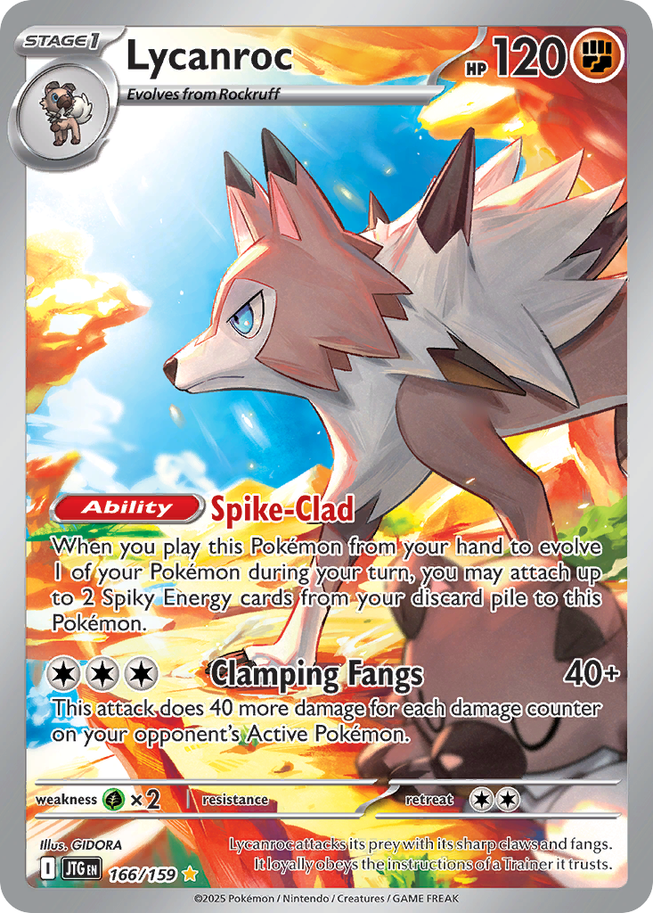 Lycanroc 166/190 Illustration Rare