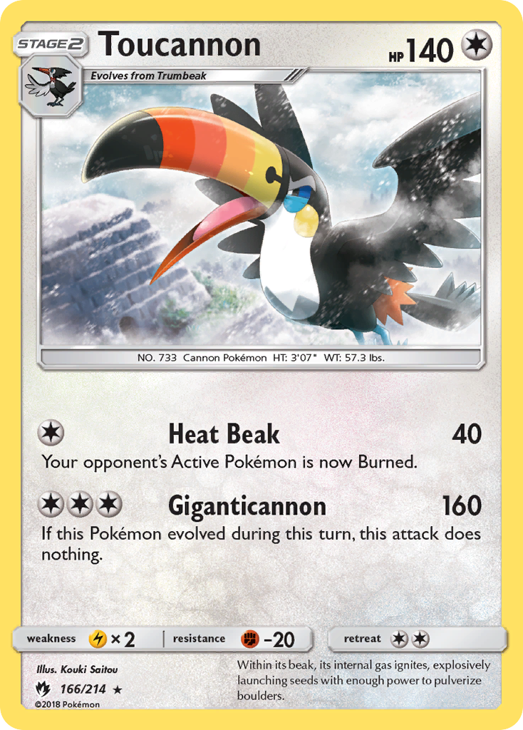 Toucannon 166/240 Rare