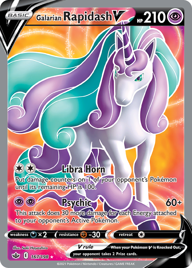Galarian Rapidash V 167/233 Rare Ultra